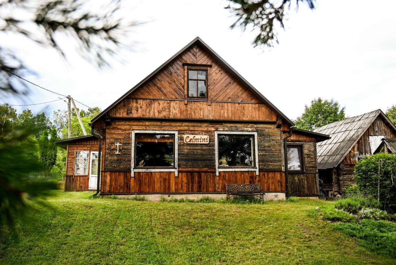 Idilliska Latgaliesu Lauku Maja Ar Melno Pirti Vila Aglona Exterior foto