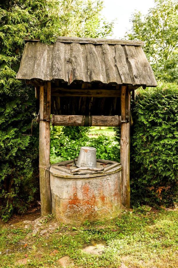 Idilliska Latgaliesu Lauku Maja Ar Melno Pirti Vila Aglona Exterior foto