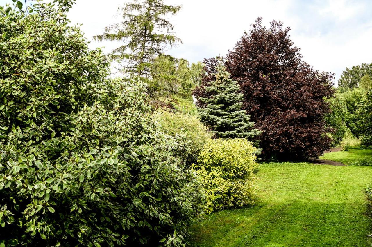 Idilliska Latgaliesu Lauku Maja Ar Melno Pirti Vila Aglona Exterior foto