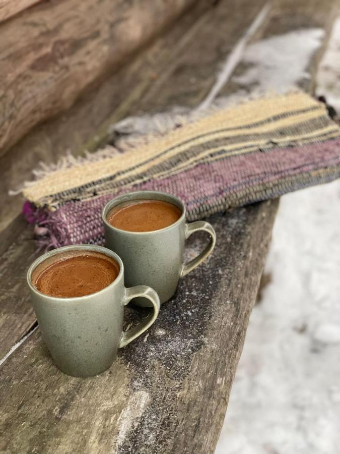 Idilliska Latgaliesu Lauku Maja Ar Melno Pirti Vila Aglona Exterior foto